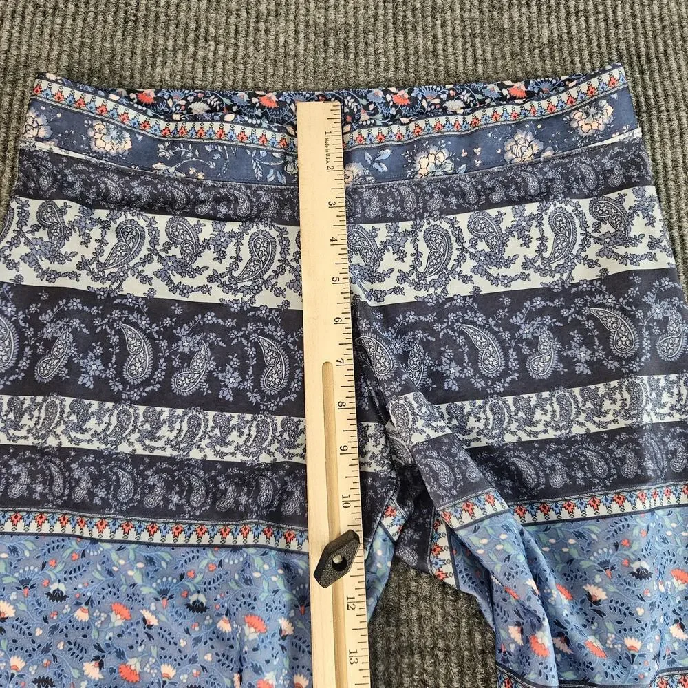 American‎ Eagle Outfitters Leggings Womens Large High Rise Paisley Floral Print